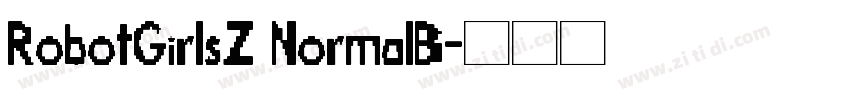 RobotGirlsZ NormalB字体转换